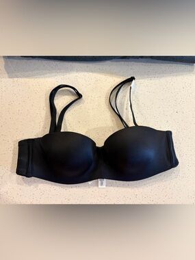 PINK Victoria's Secret Black Convertible Strapless Bra